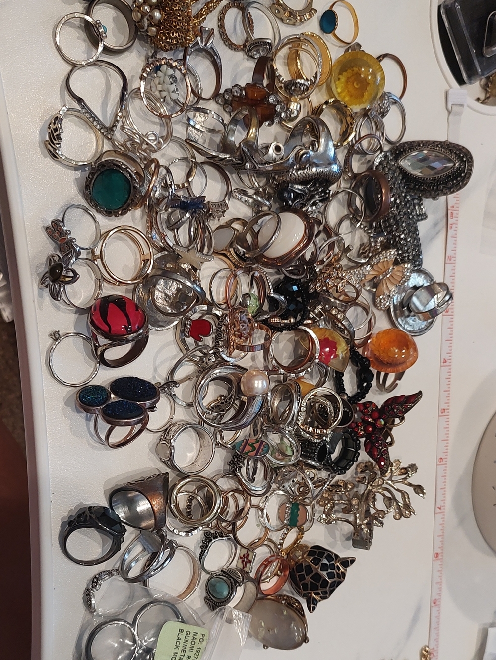 130+ Rings All Costume Jewelry All Different Shapes/Sizes